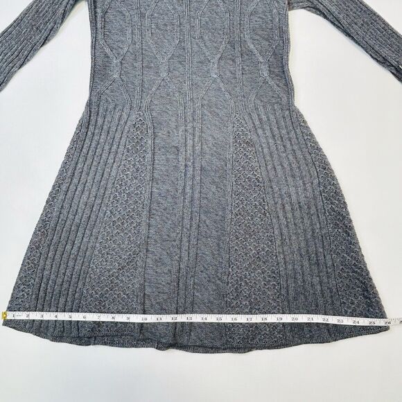 Peruvian Connection Sweater Dress Womens Sz Small Gray Pima Cotton Stretch Knit - Picture 7 of 9